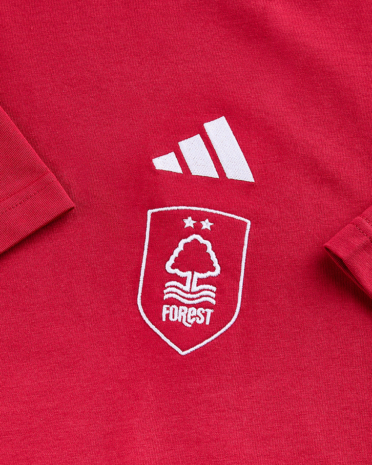 NFFC adidas Maroon 3-Stripe T-Shirt