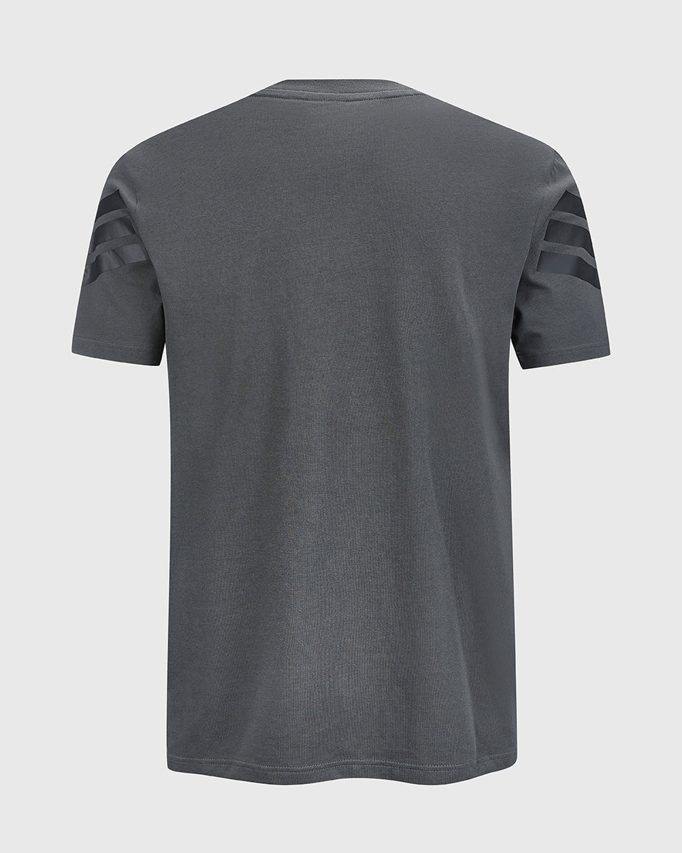 NFFC adidas Grey Future Icons 3-Stripe T-Shirt