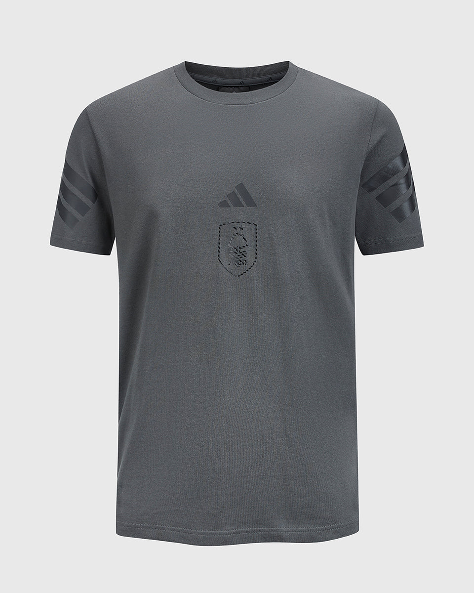 NFFC adidas Grey Future Icons 3-Stripe T-Shirt