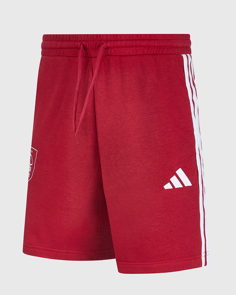 NFFC adidas Maroon 3-Stripe Shorts