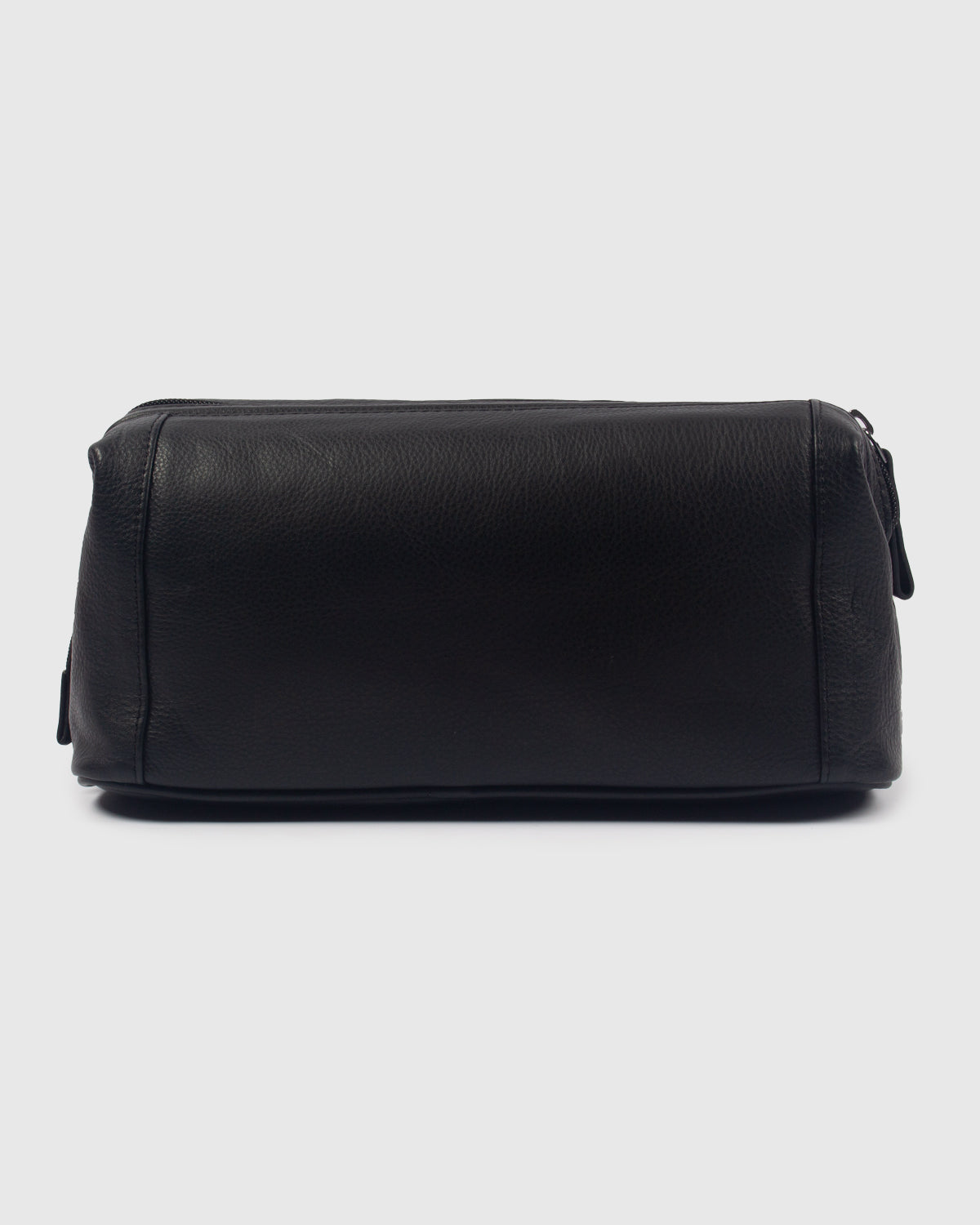 NFFC Black Leather Banded Wash Bag