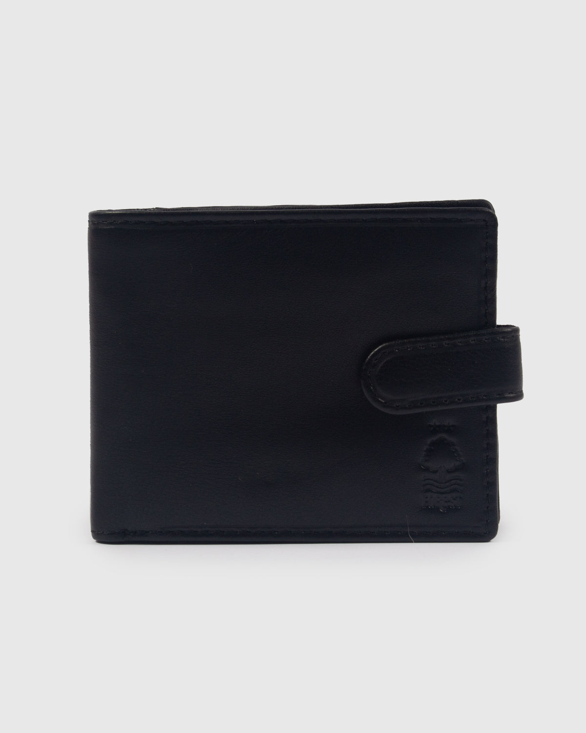 NFFC Black Leather Popper Wallet