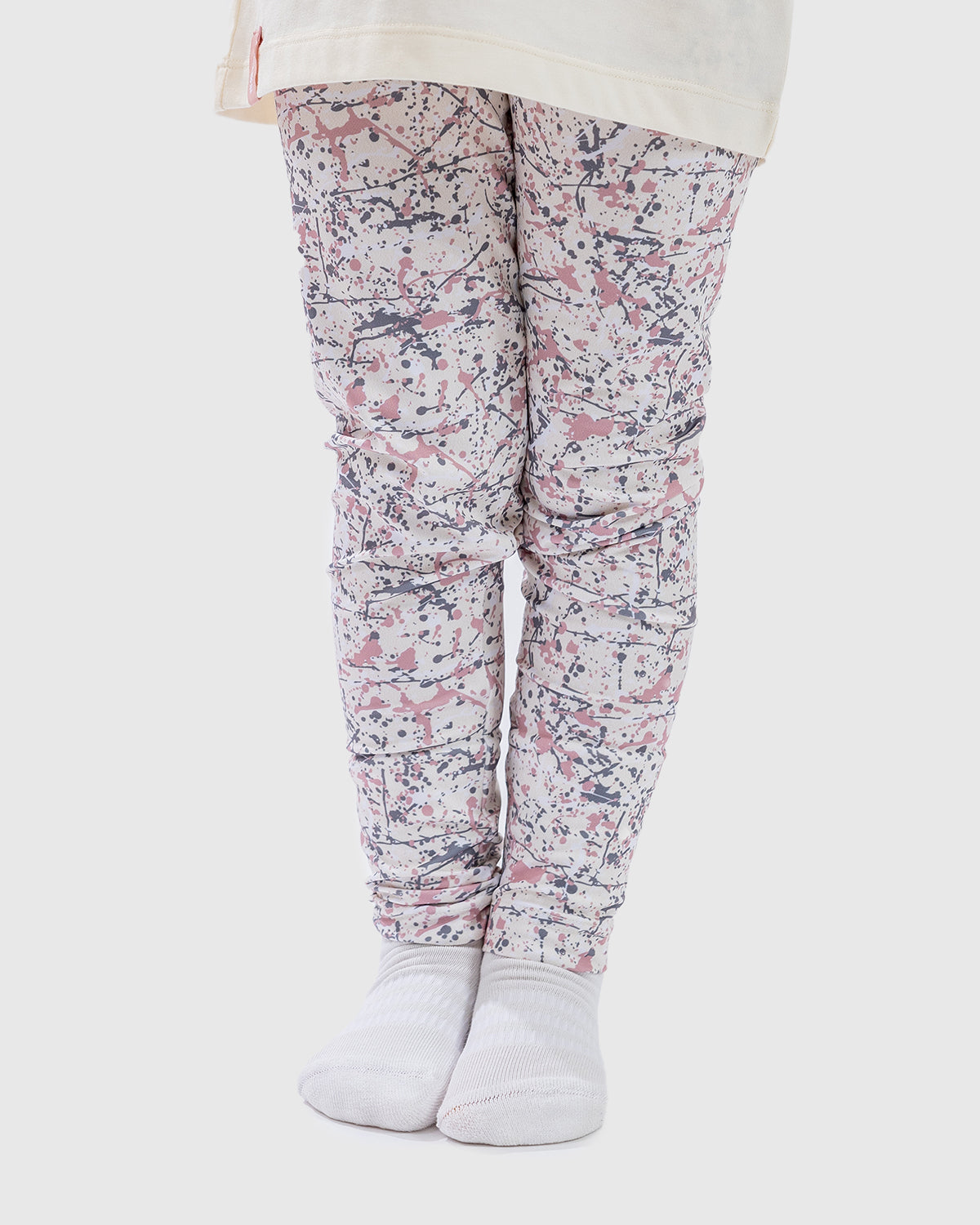 NFFC Junior Cream Splatter Print Leggings