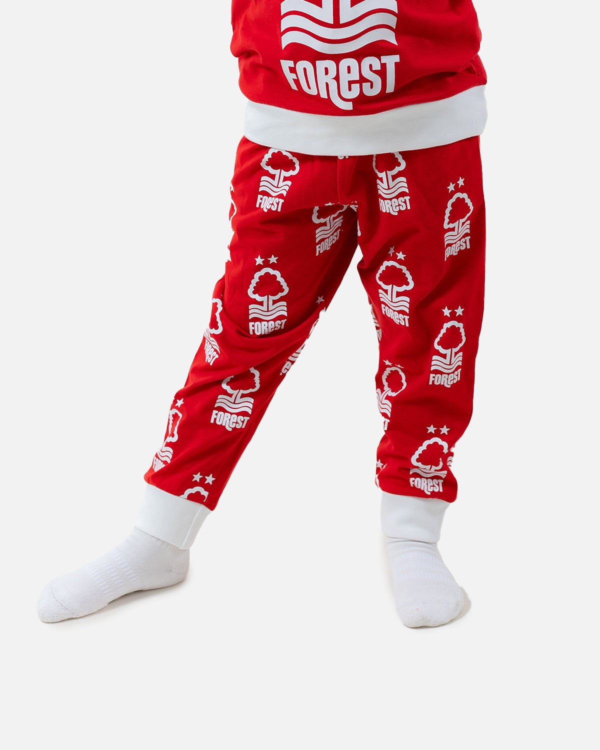 NFFC Junior Red Long Sleeve Crest Pyjama Set