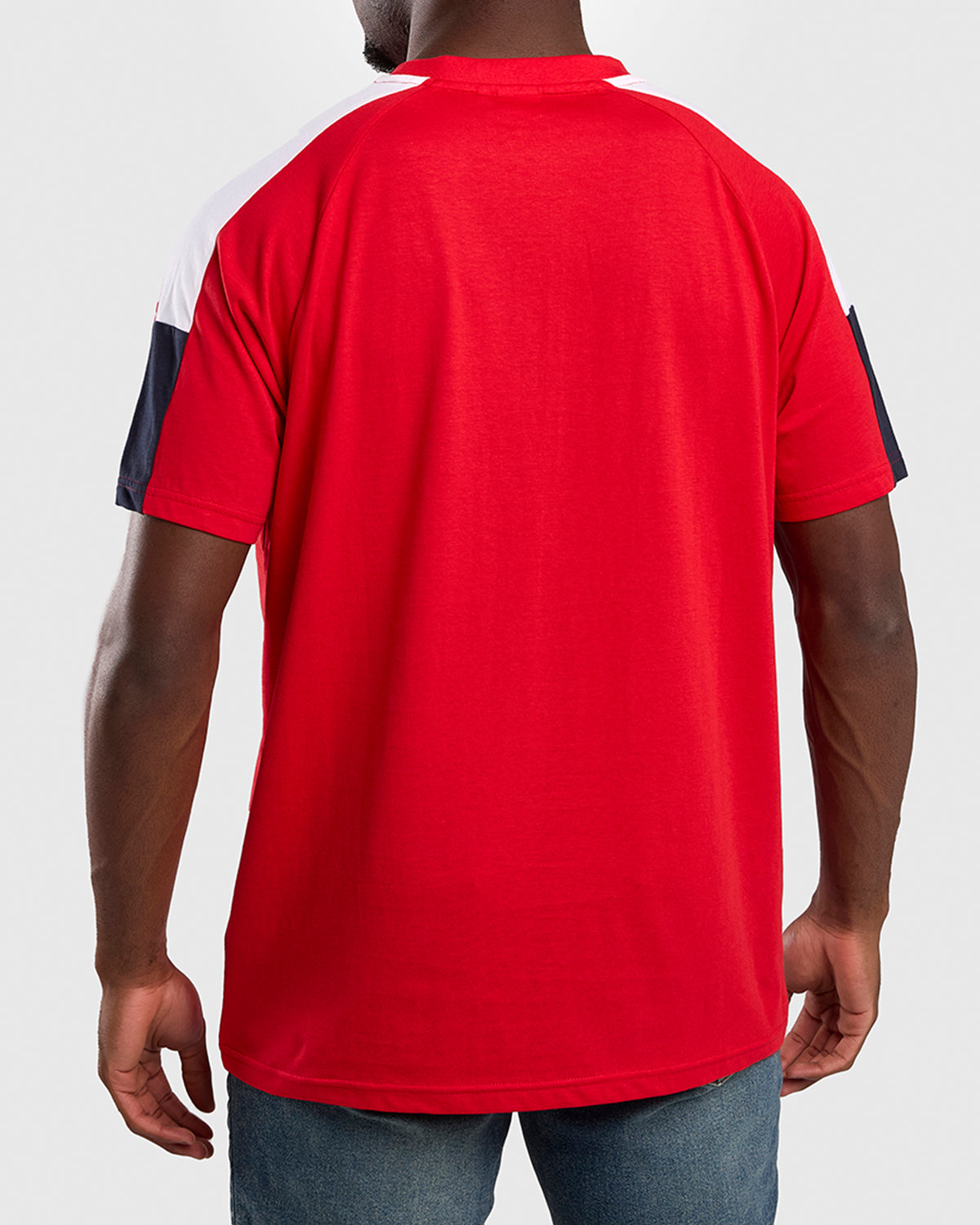 NFFC Red Club Colours Shoulder Panel T-Shirt