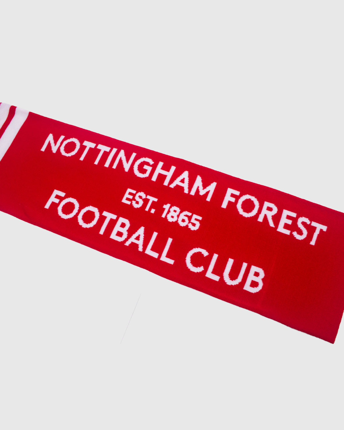 NFFC Red Oval Text Jacquard Scarf