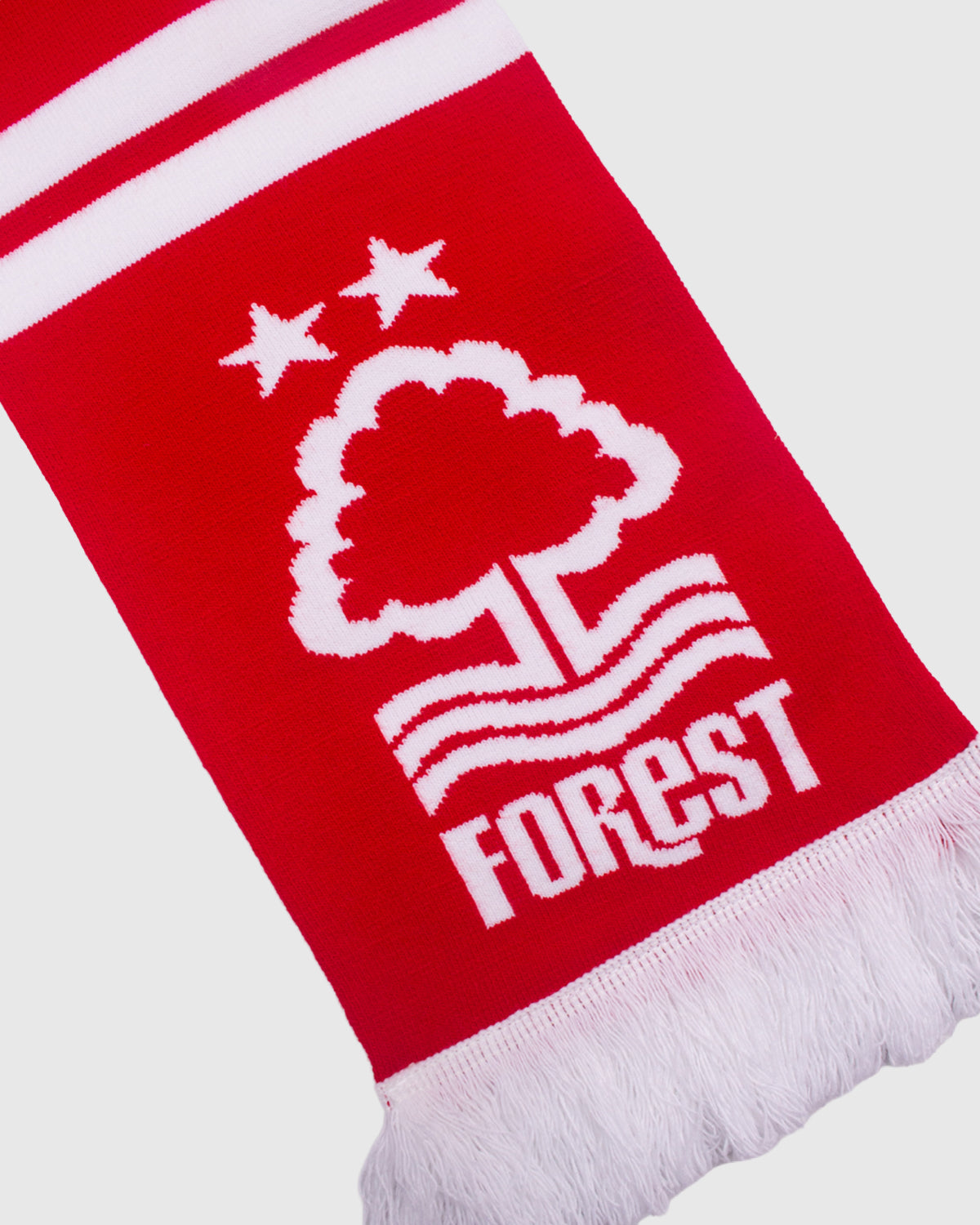NFFC Red Oval Text Jacquard Scarf