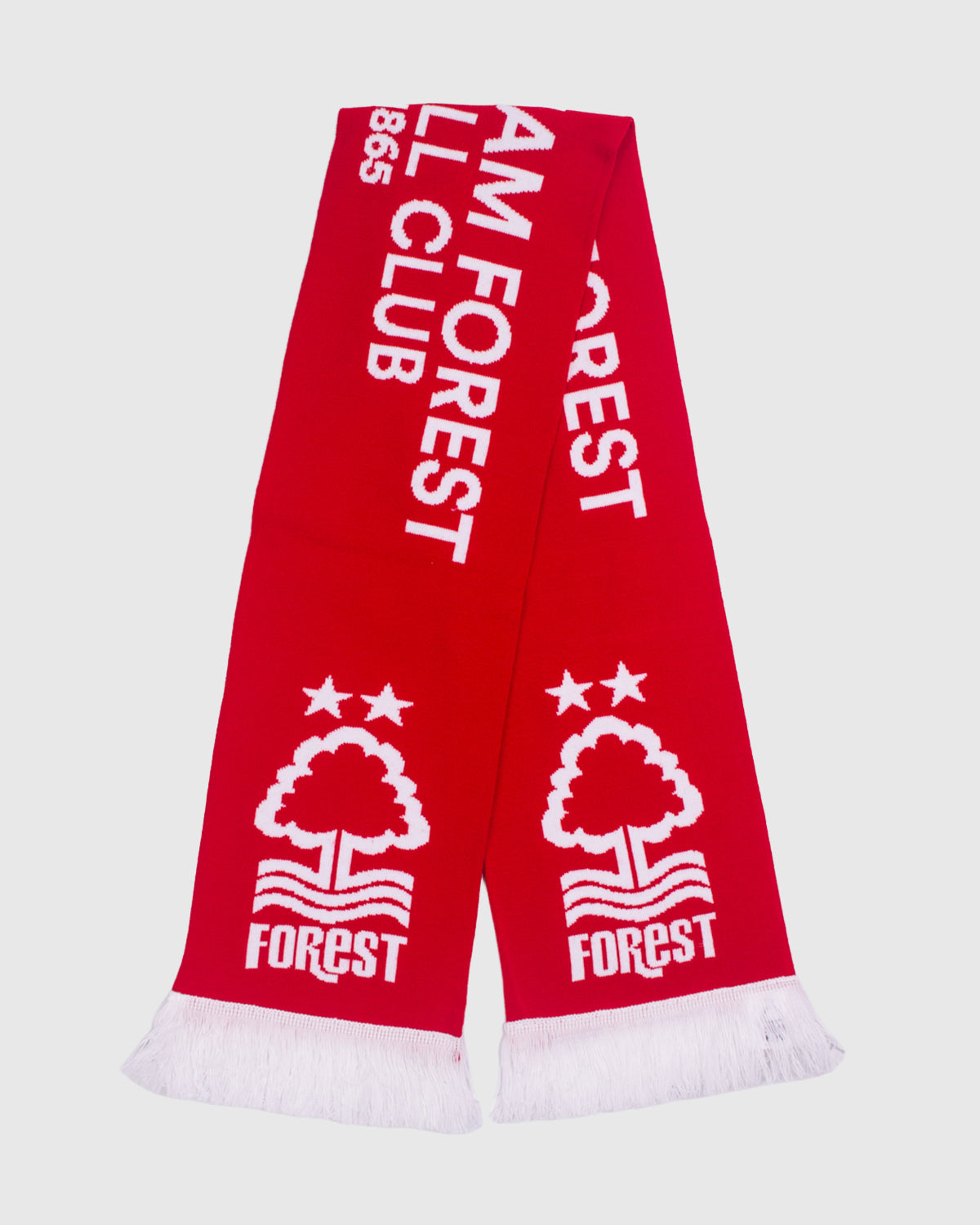 NFFC Red Text Jacquard Scarf