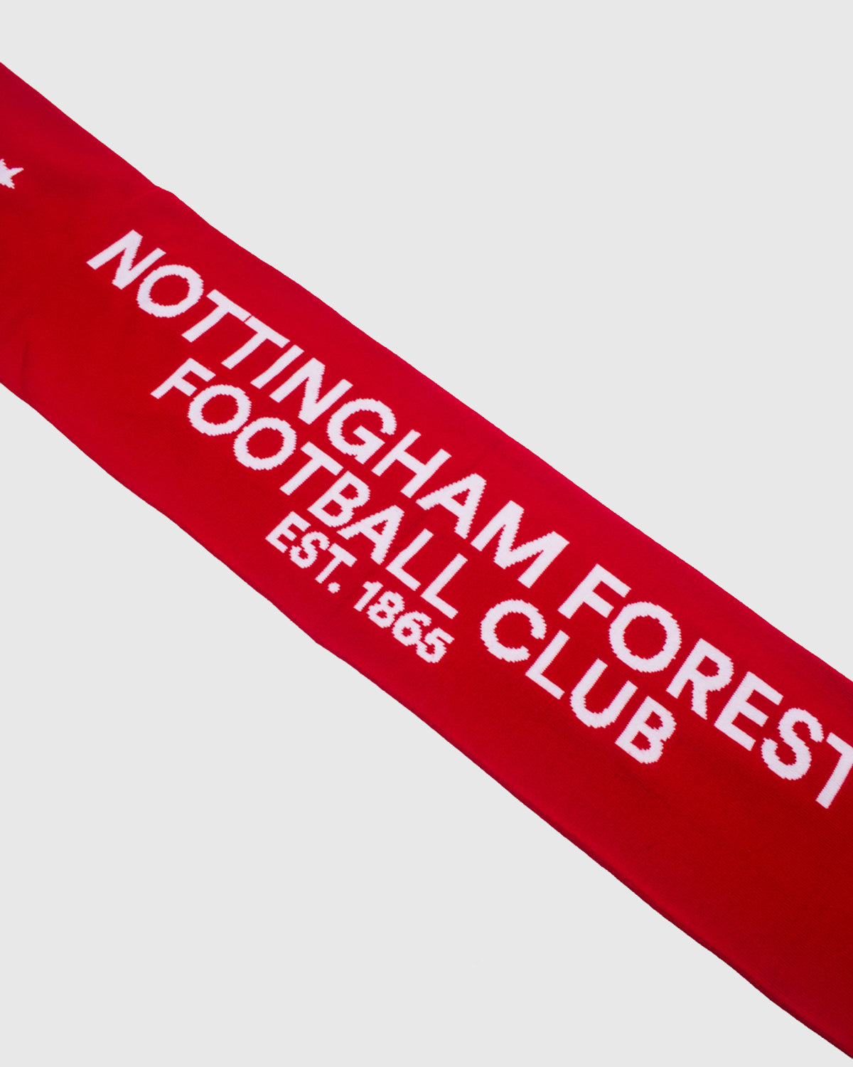 NFFC Red Text Jacquard Scarf