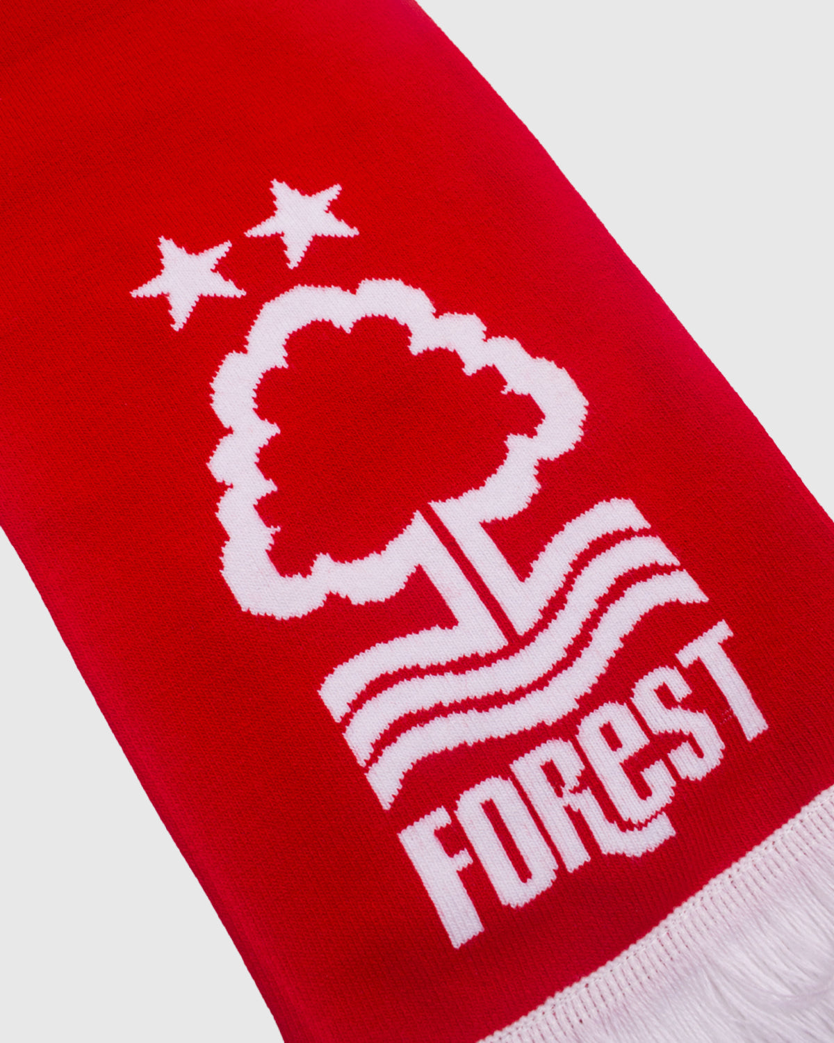 NFFC Red Text Jacquard Scarf