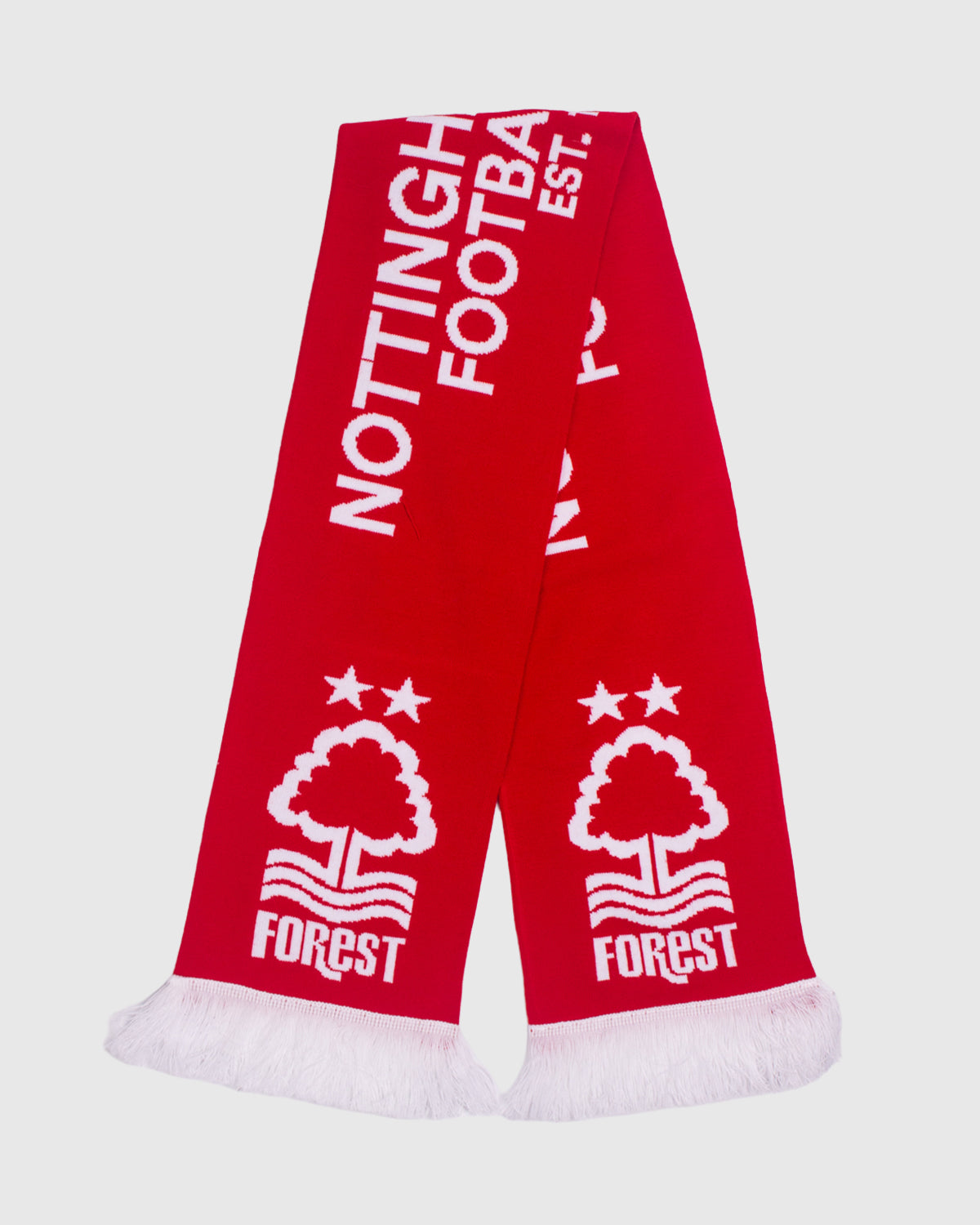 NFFC Red Text Jacquard Scarf