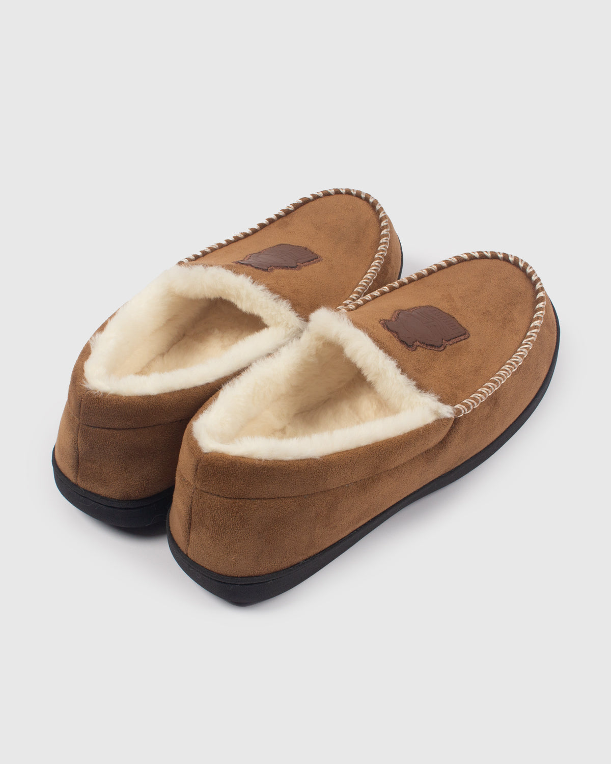 NFFC Tan Suede Slippers