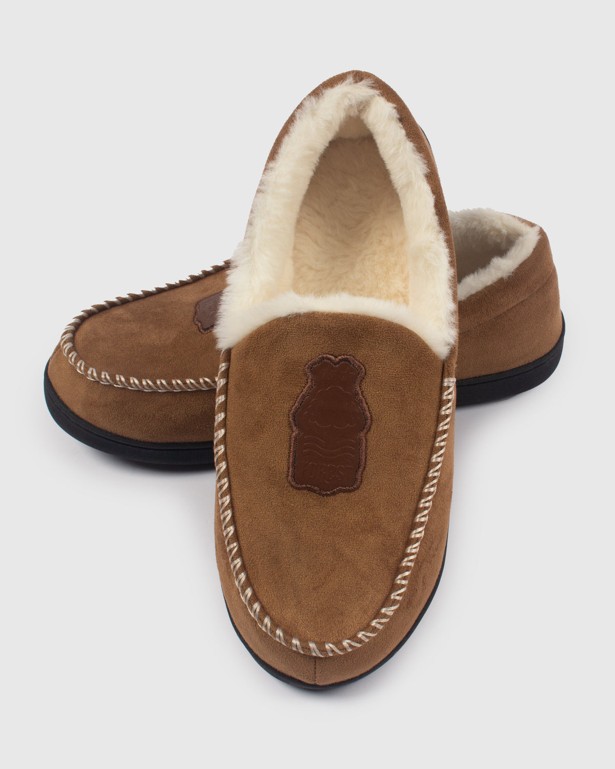 NFFC Tan Suede Slippers