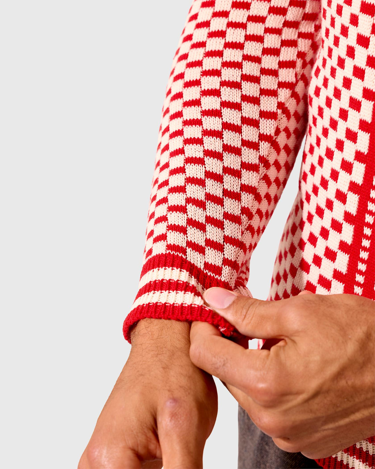 NFFC Red Nordic Retro Christmas Jumper