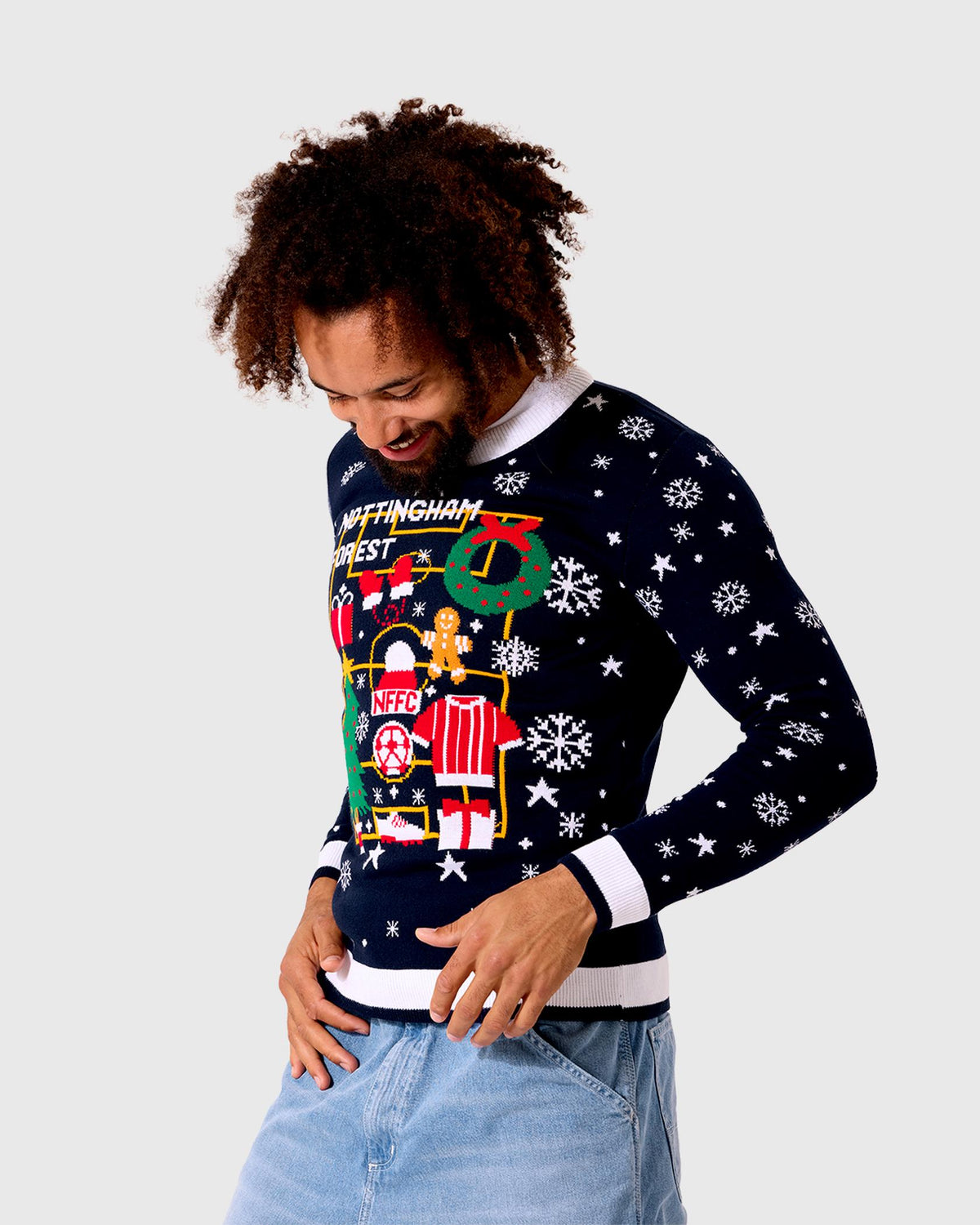 NFFC Navy Festive Selection Christmas Jumper