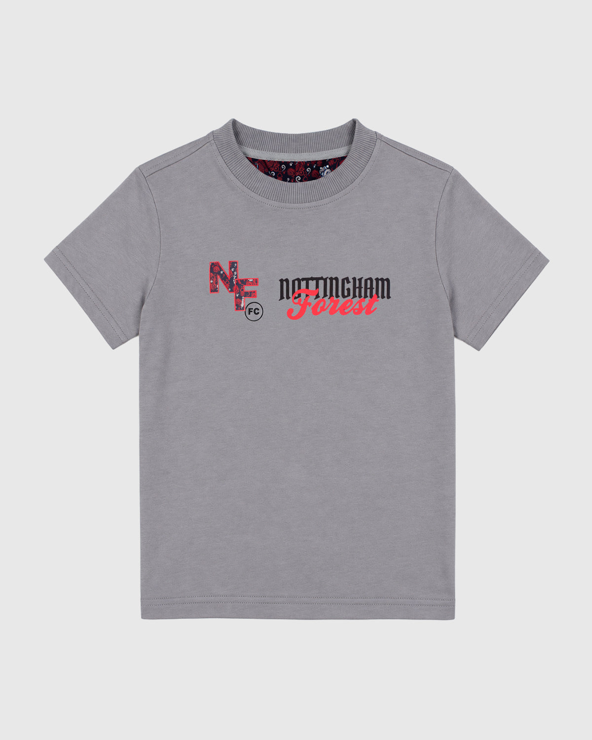 NFFC Junior Grey Paisley Print T-Shirt