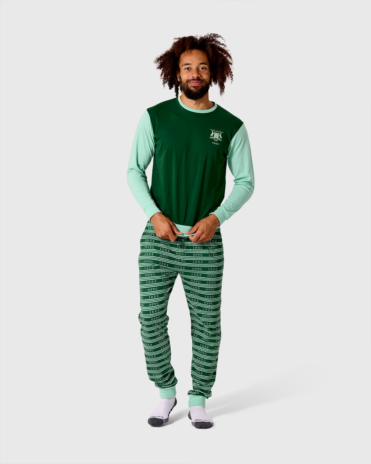 NFFC Green Retro Crest Pyjama Set
