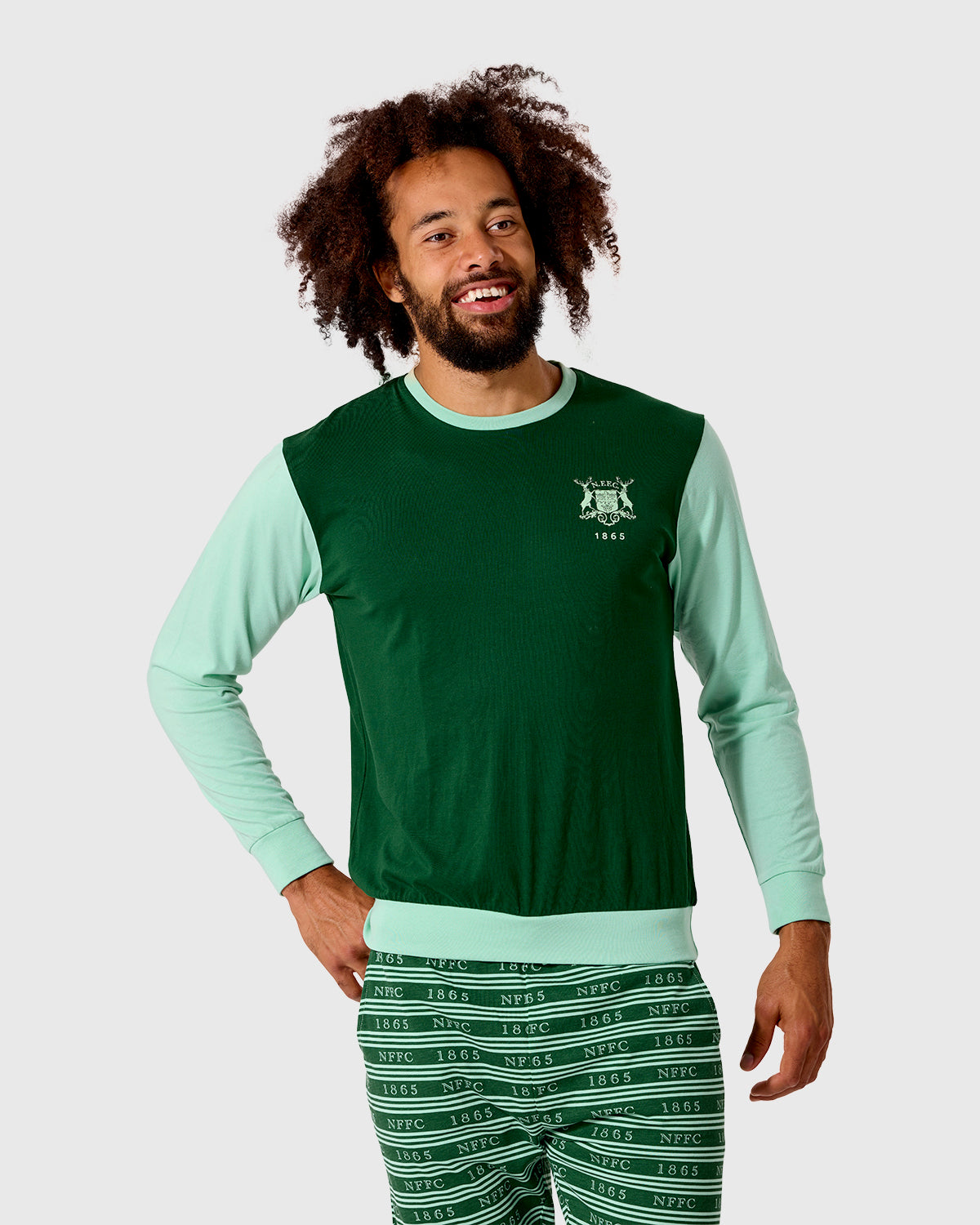NFFC Green Retro Crest Pyjama Set