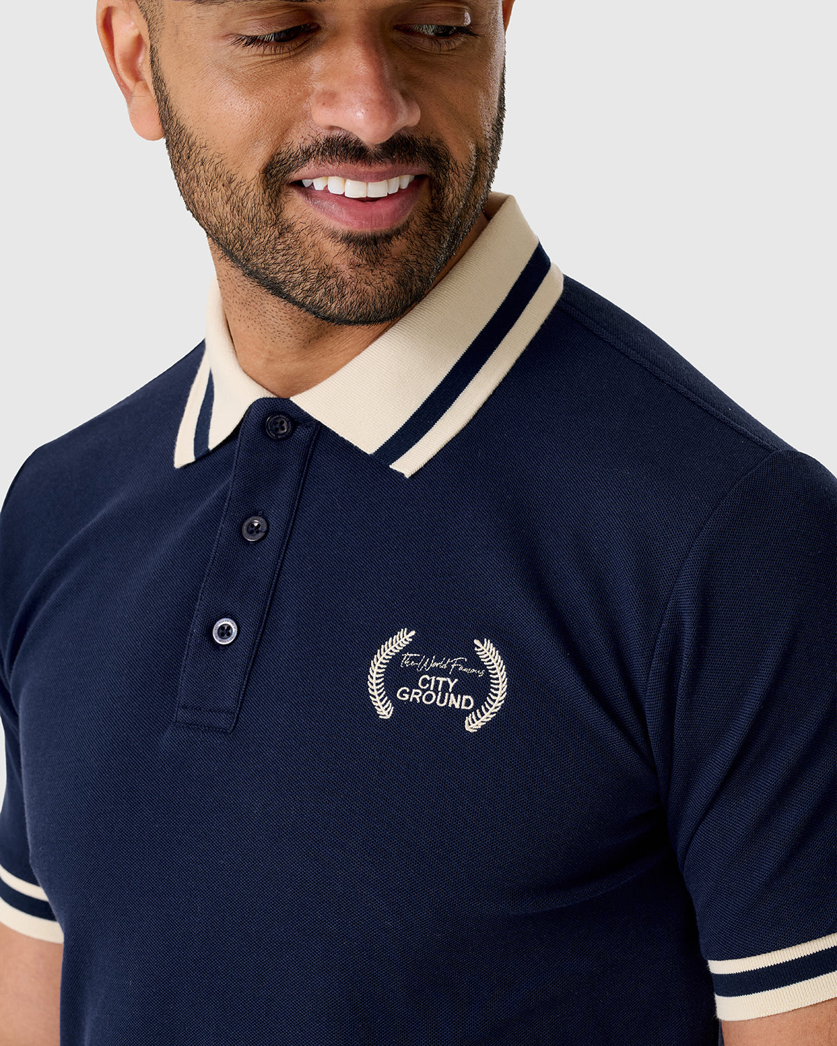 NFFC Navy Laurels Polo