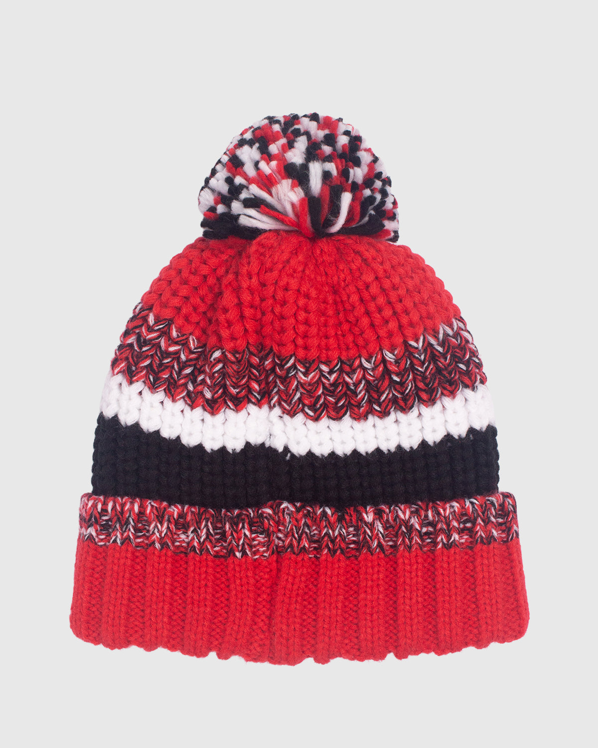 NFFC Red Chunky Bobble Hat