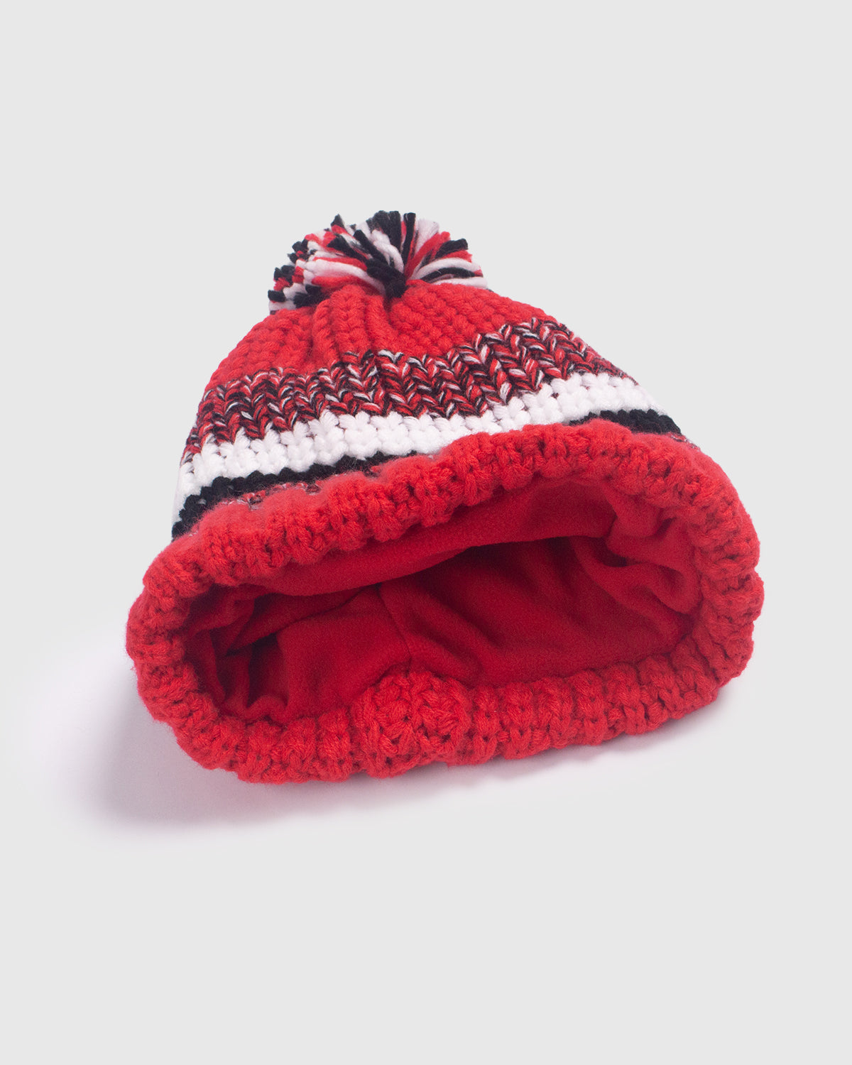 NFFC Red Chunky Bobble Hat