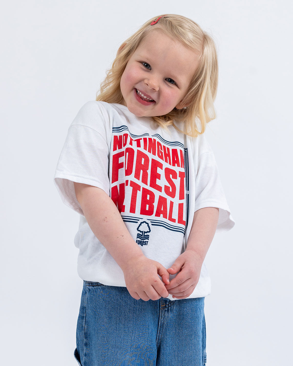 NFN Junior White Box Print T-Shirt