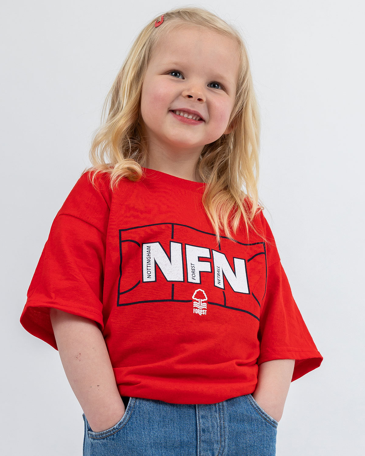 NFN Junior Red Court Print T-Shirt