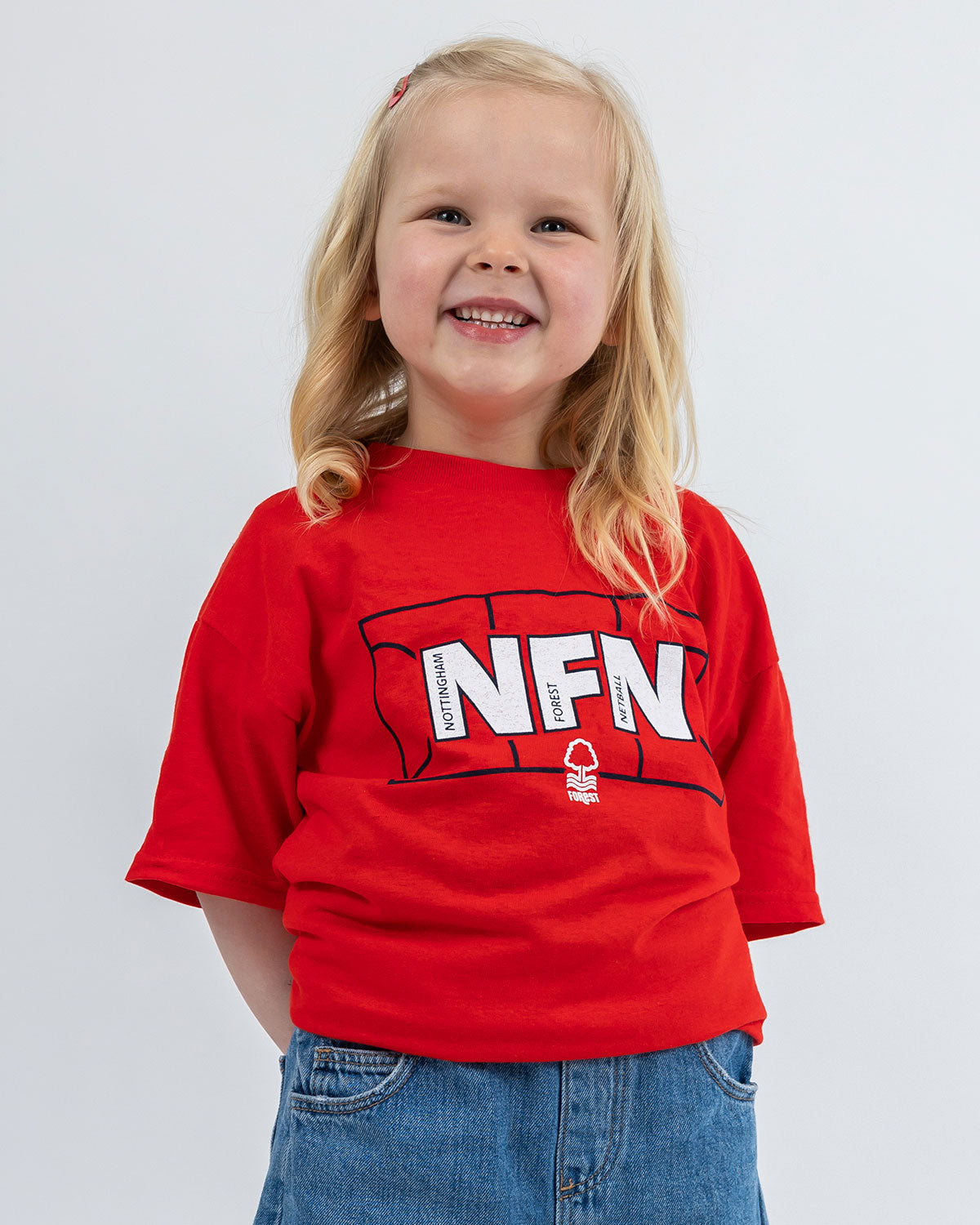 NFN Junior Red Court Print T-Shirt