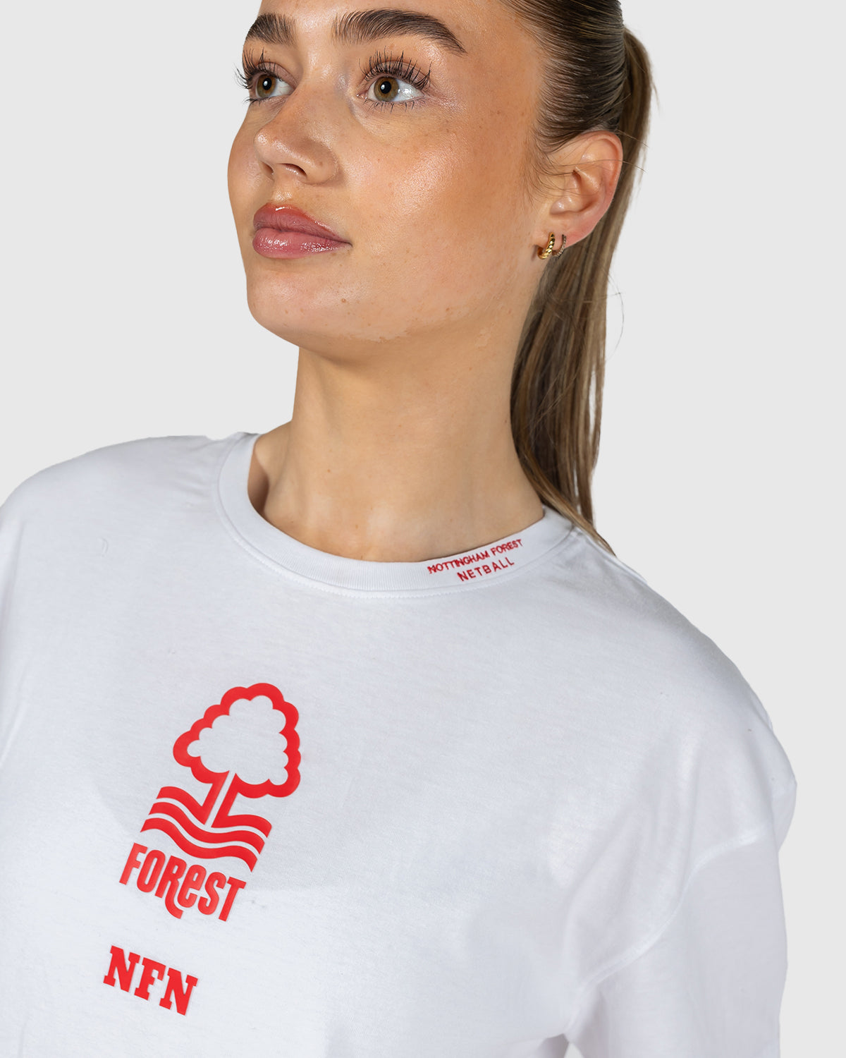 NFN Women's White Crest Logo T-Shirt
