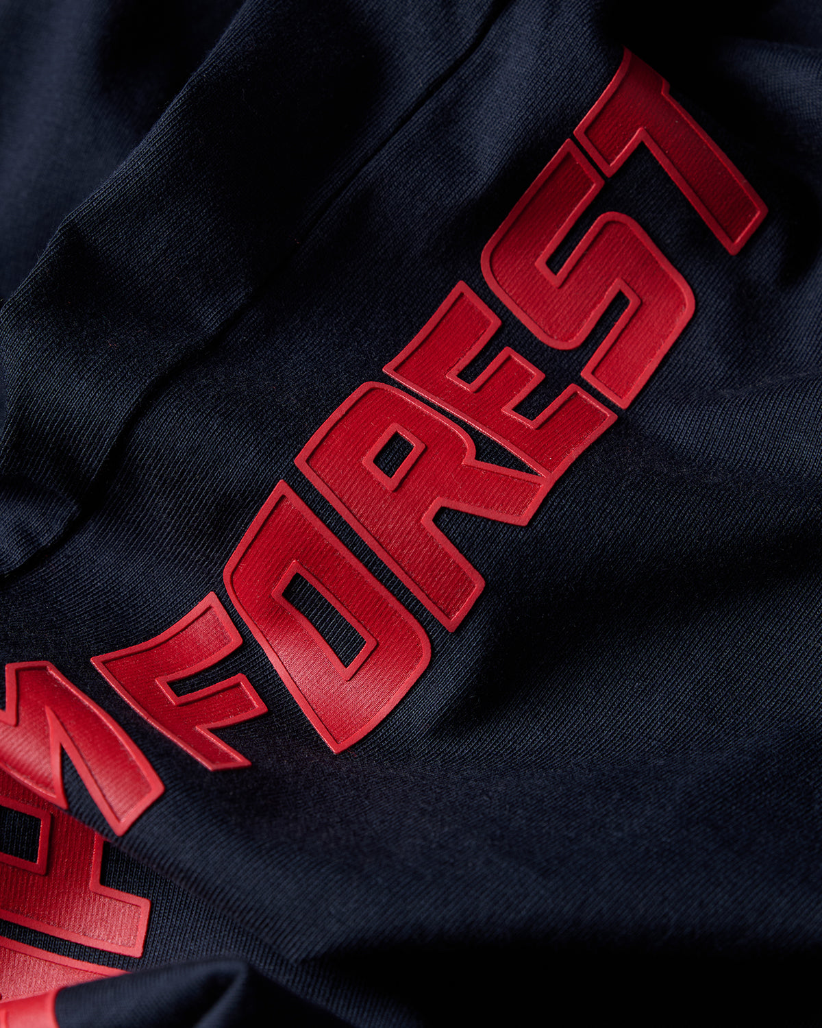 NFFC Navy Sports Casual Vertical Print T-Shirt