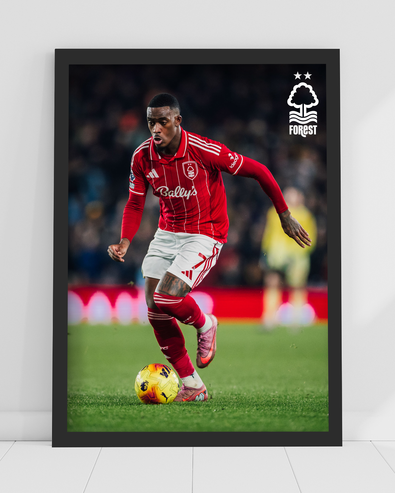 NFFC Callum Hudson-Odoi Action Shot Print - Framed/Unframed