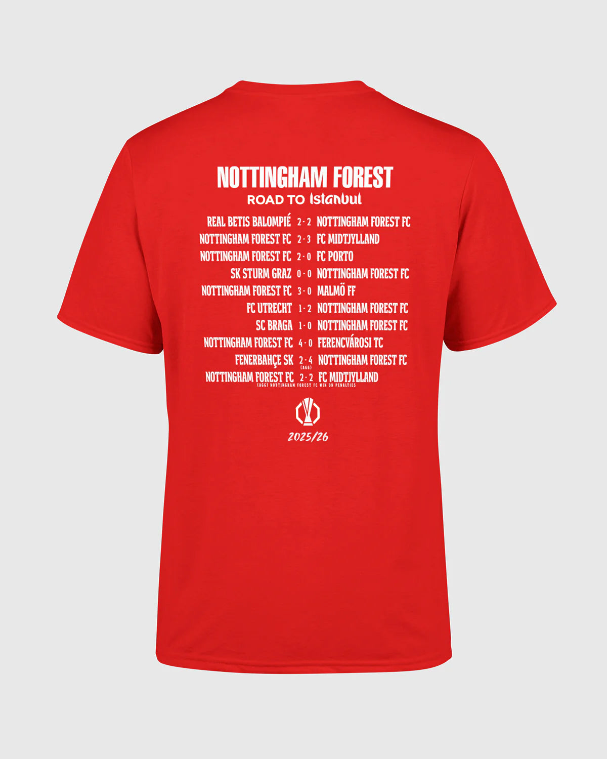 NFFC UEL 25/26 Red Quarter Final T-Shirt