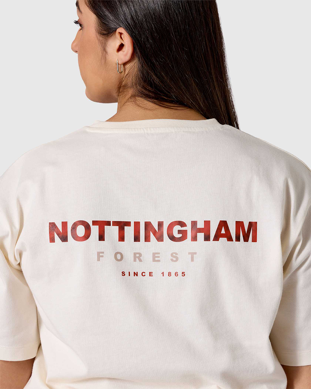 NFFC Women's Mist Back Print Ecru T-Shirt