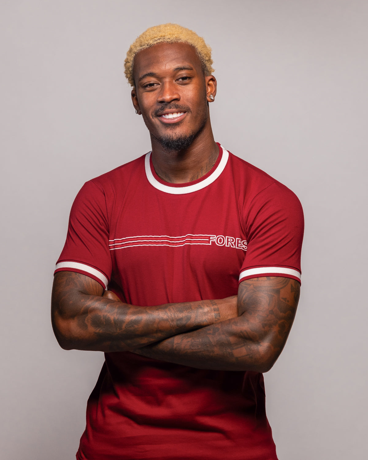NFFC Stripe Collection Red T-Shirt