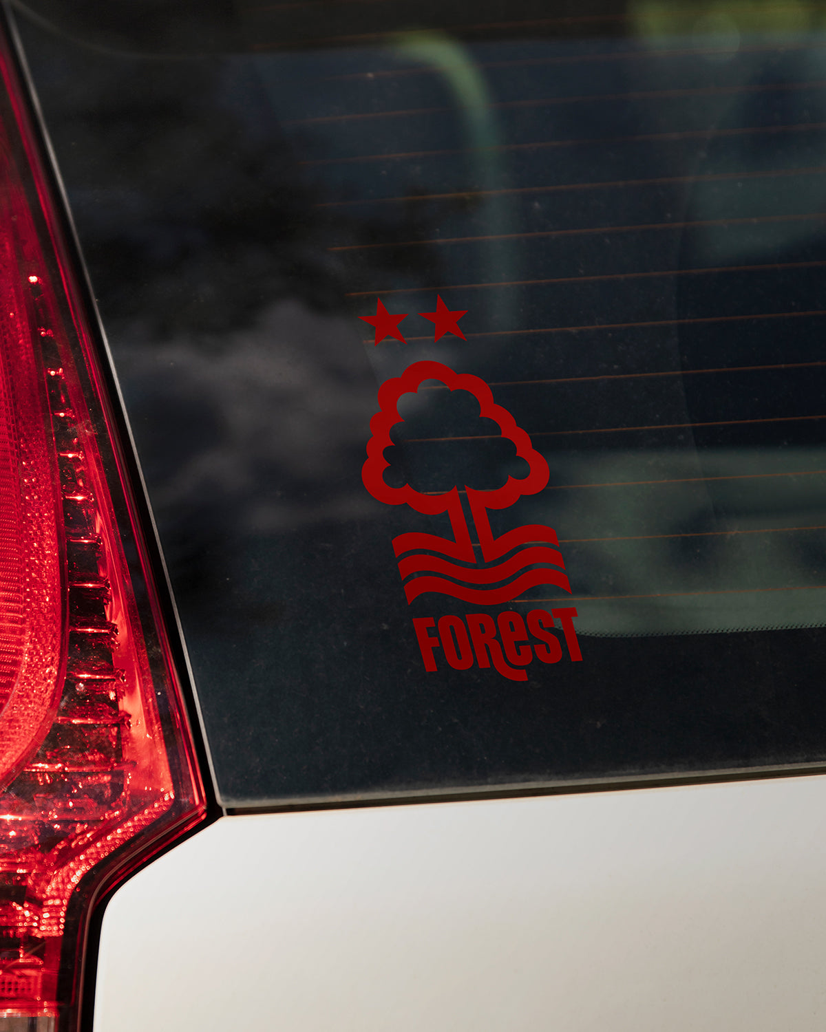 NFFC A5 Red Crest Car Sticker