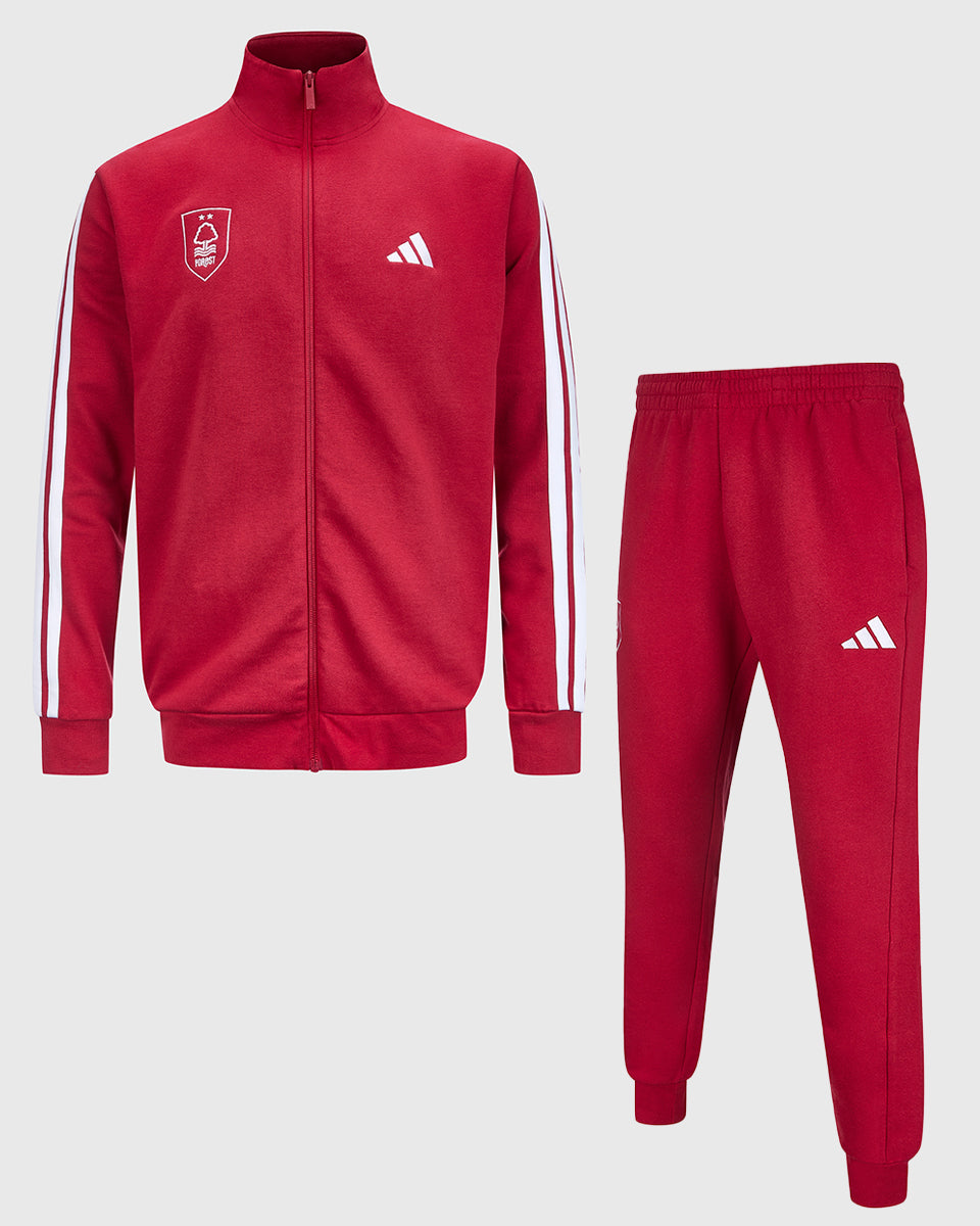 NFFC adidas Maroon 3-Stripe Tracksuit