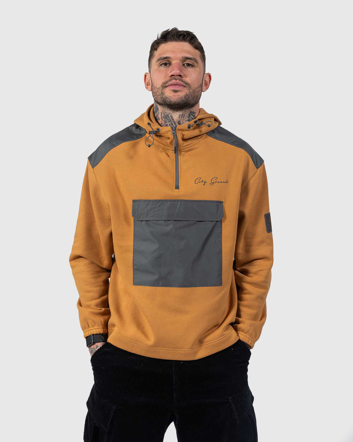 NFFC City Ground Brown 1/4 Hoodie