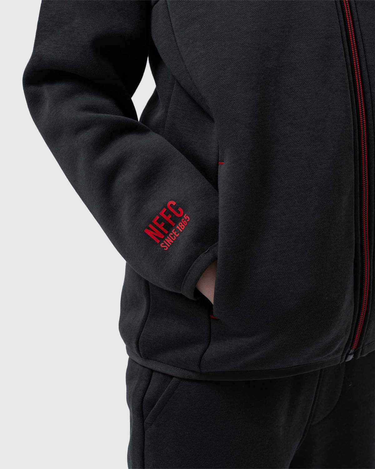 NFFC Junior Honeycomb Charcoal Track Top