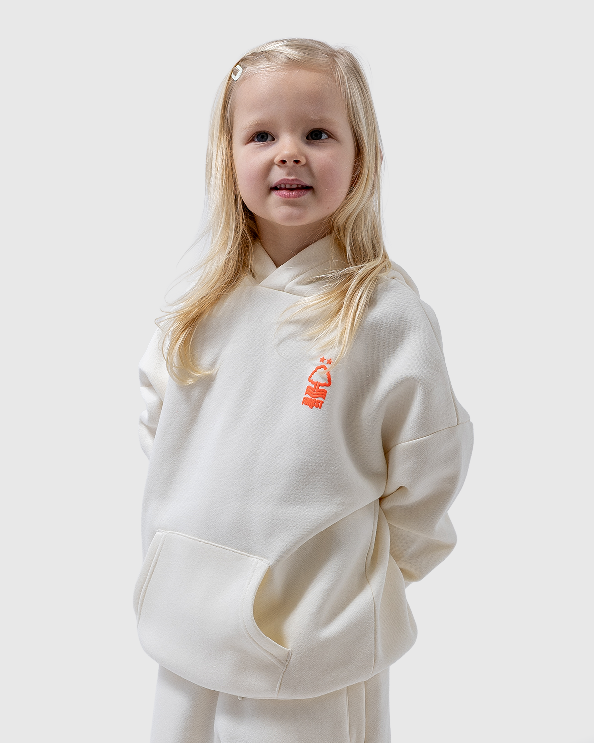 NFFC Junior Cream Star Print Hoodie