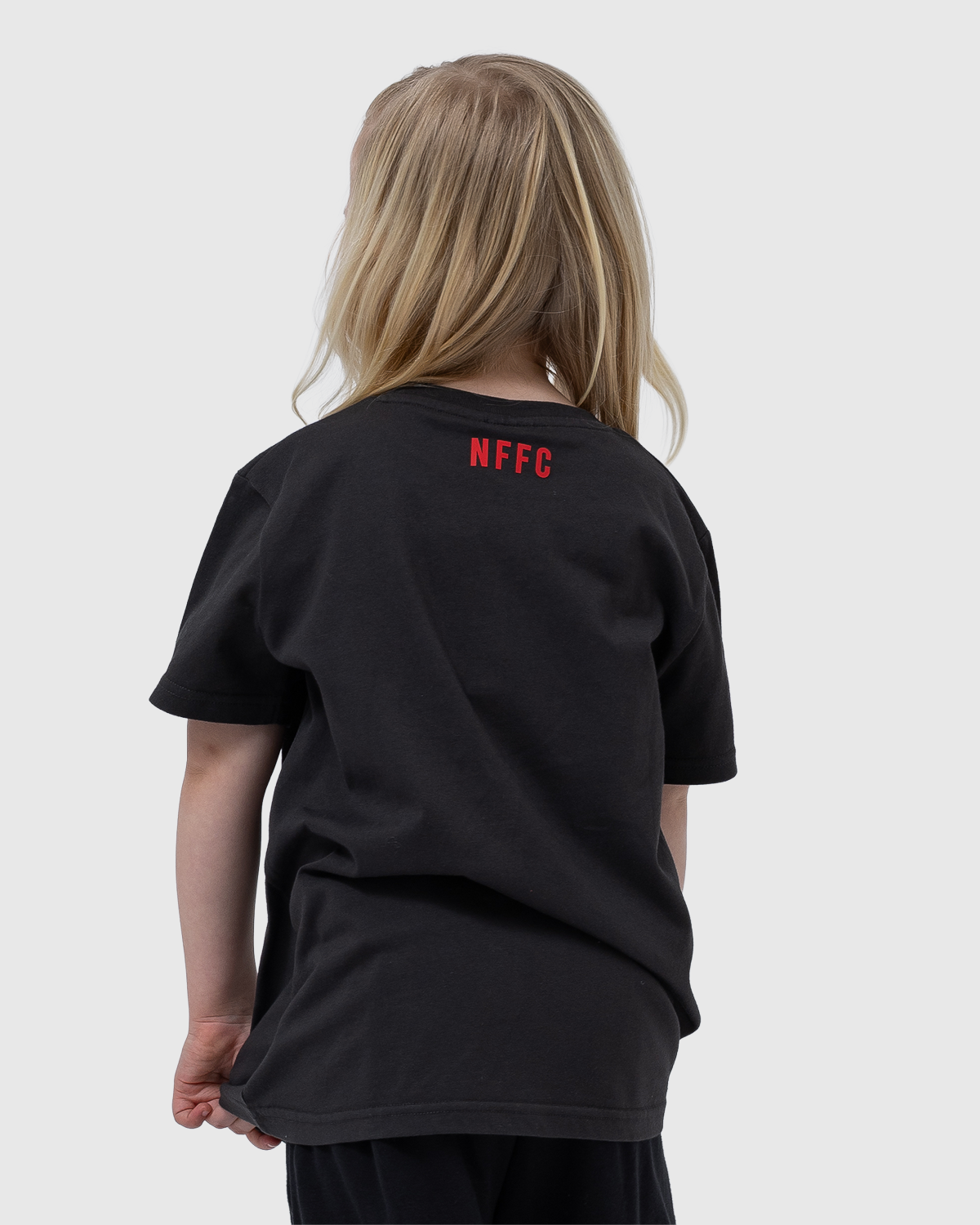 NFFC Junior Honeycomb Crest Charcoal T-Shirt