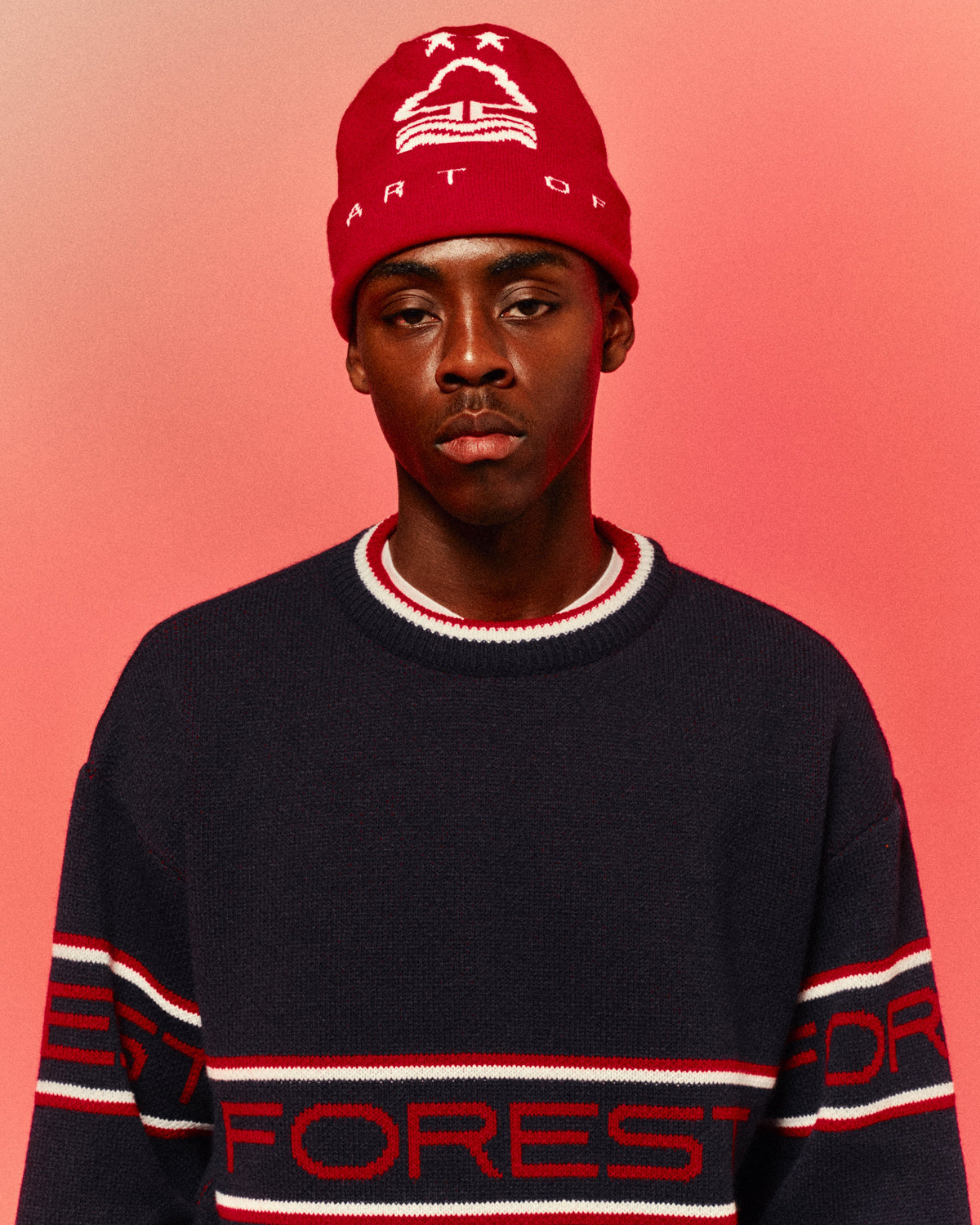 Art of NFFC Red Heritage Beanie