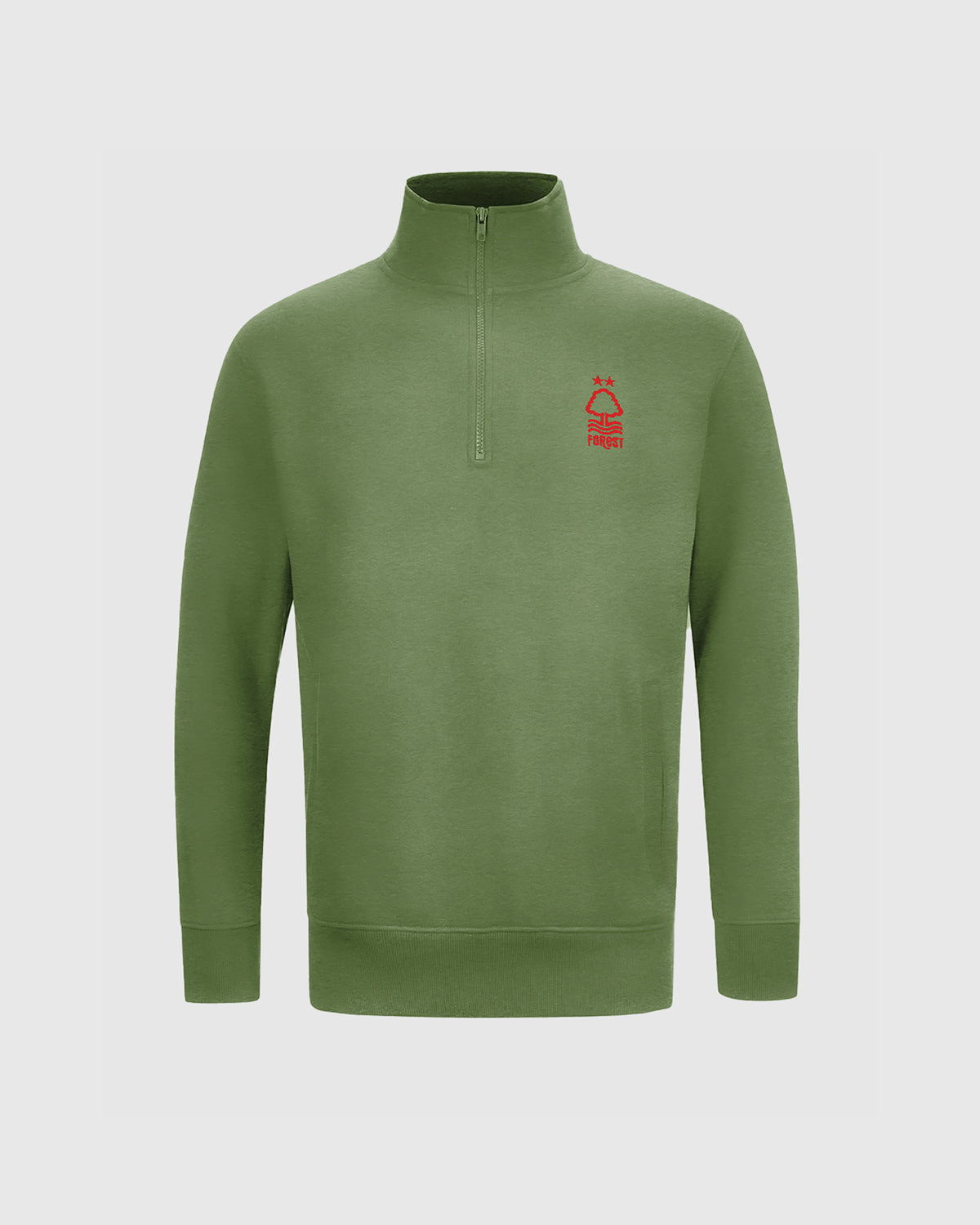 NFFC Junior Khaki Essential Crest 1/4 Zip Top