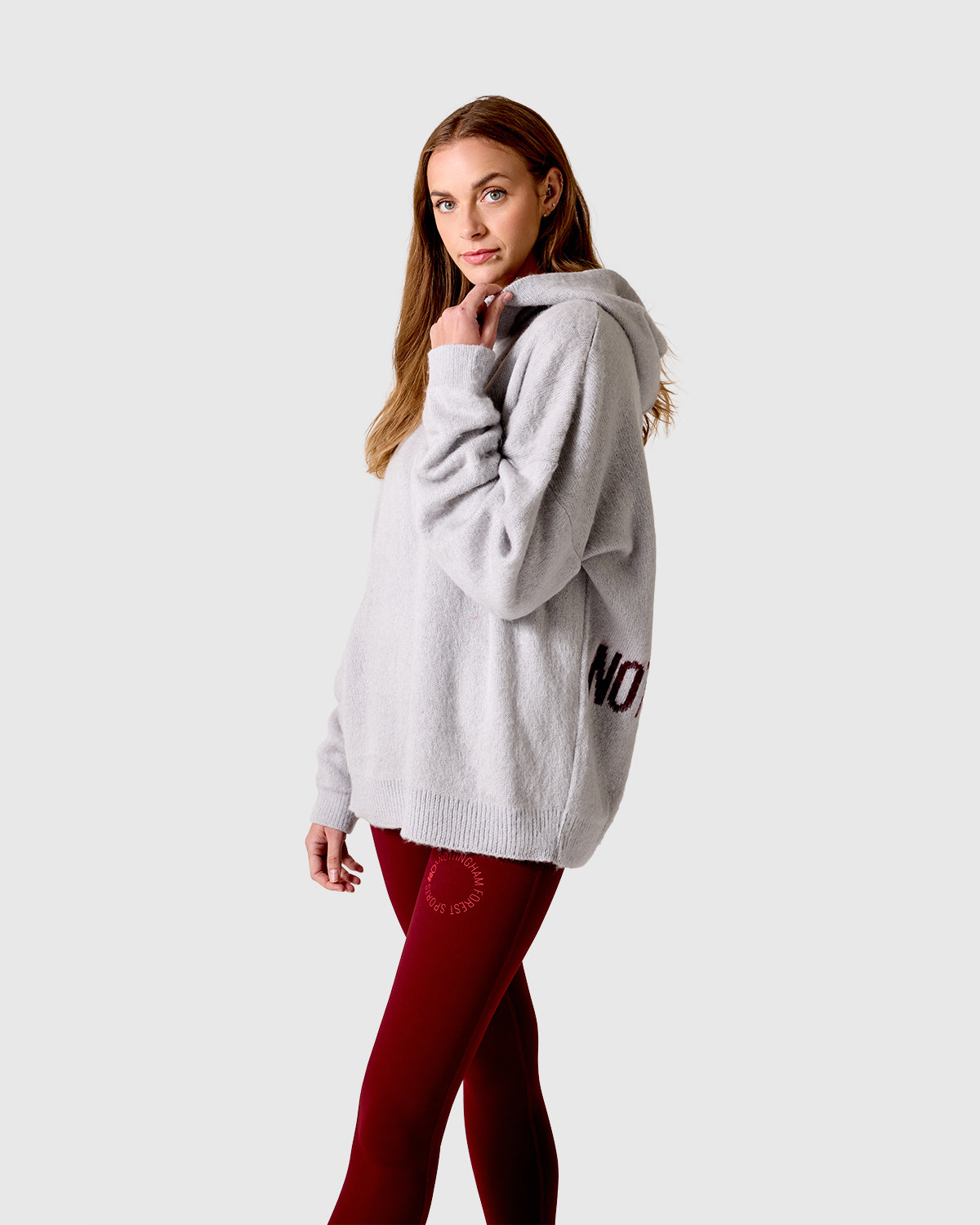 NFFC Silver Brushed Knit Hoodie