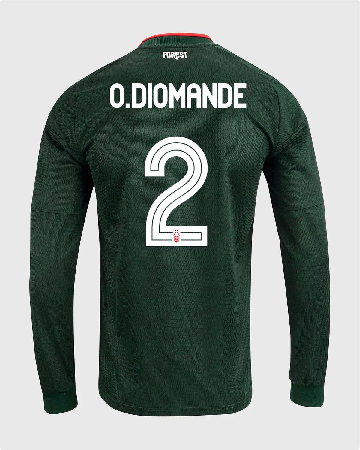 NFFC 26/27 Long Sleeve Away Shirt with O.Diomande 2 NFFC Printing