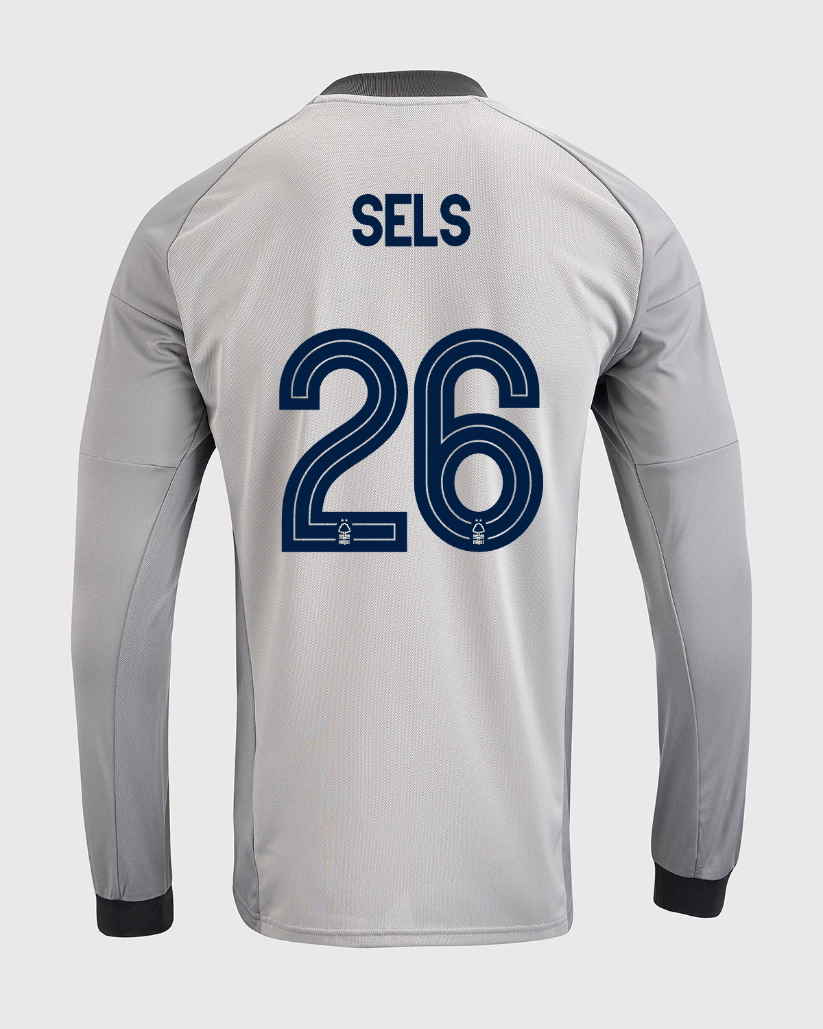 NFFC 26/27 Grey Long Sleeve Goalkeeper Shirt with Sels 26 NFFC Printing