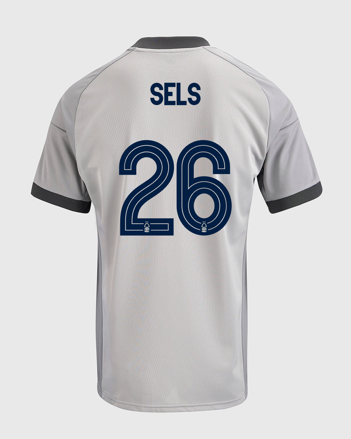 NFFC 26/27 Grey Short Sleeve Goalkeeper Shirt with Sels 26 NFFC Printing
