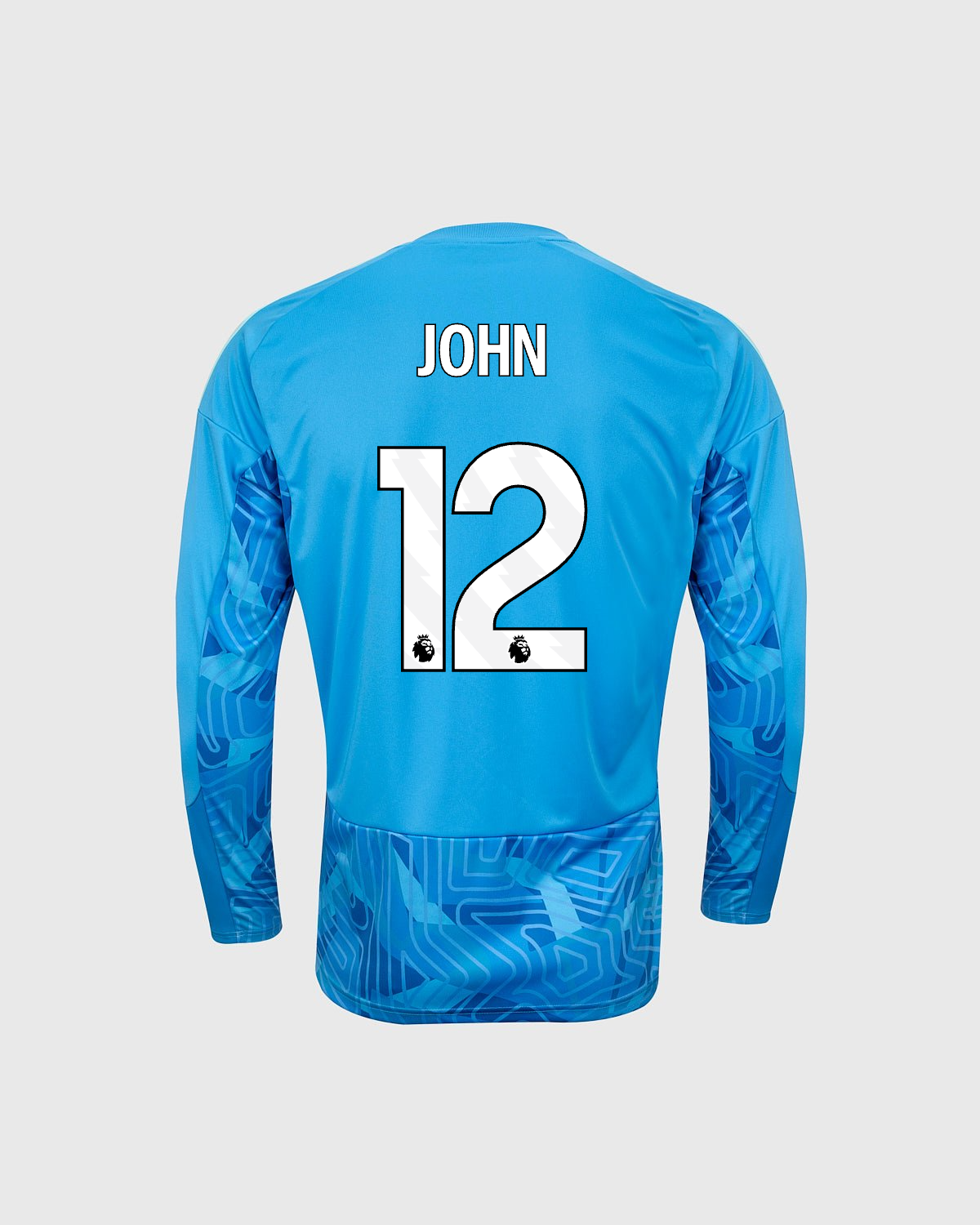 NFFC 26/27 Junior Blue Goalkeeper Shirt with John 12 Premier League Printing