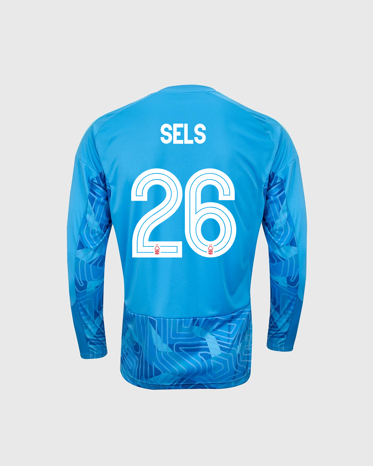 NFFC 26/27 Junior Blue Goalkeeper Shirt with Sels 26 NFFC Printing