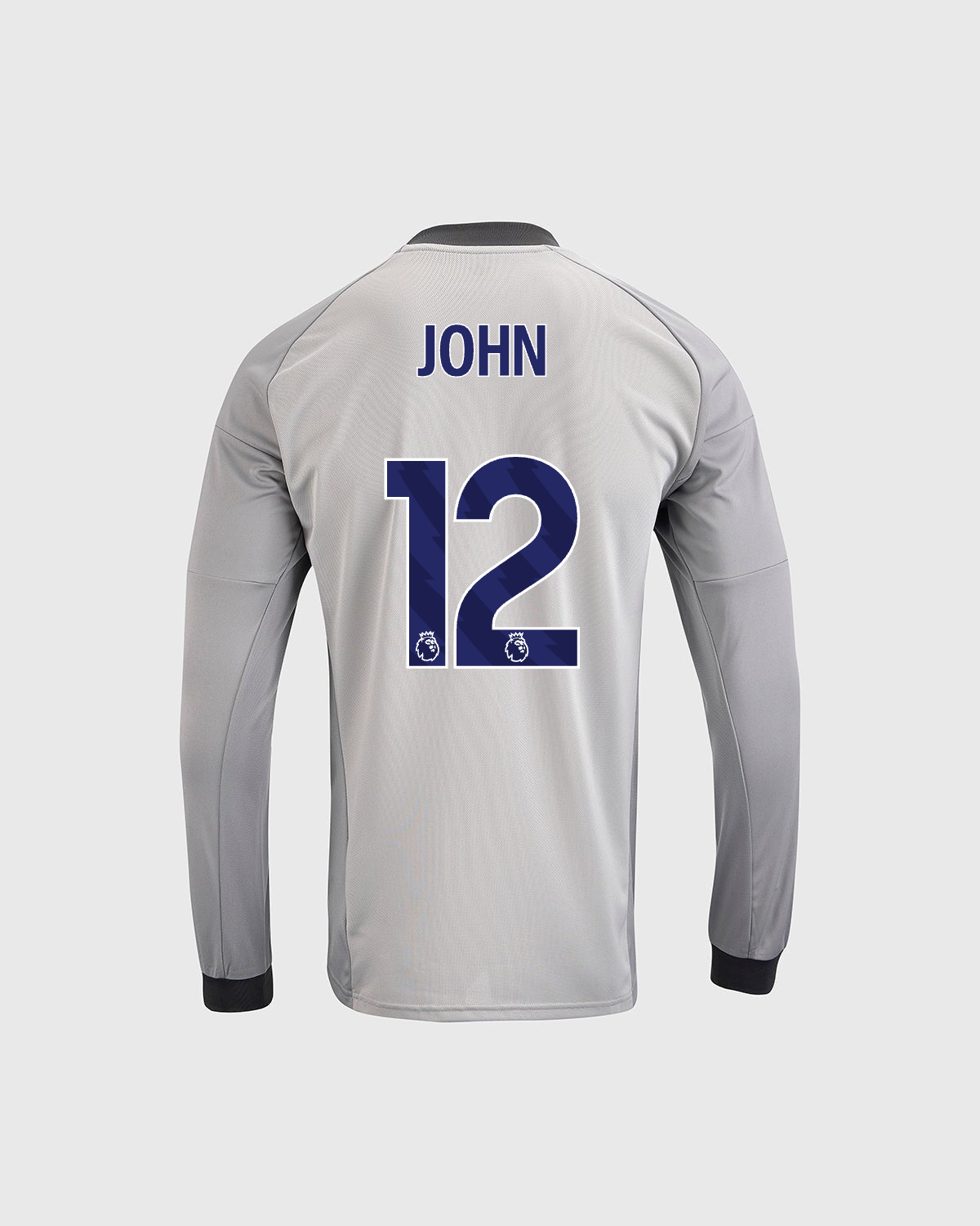NFFC 26/27 Junior Grey Goalkeeper Shirt with John 12 Premier League Printing