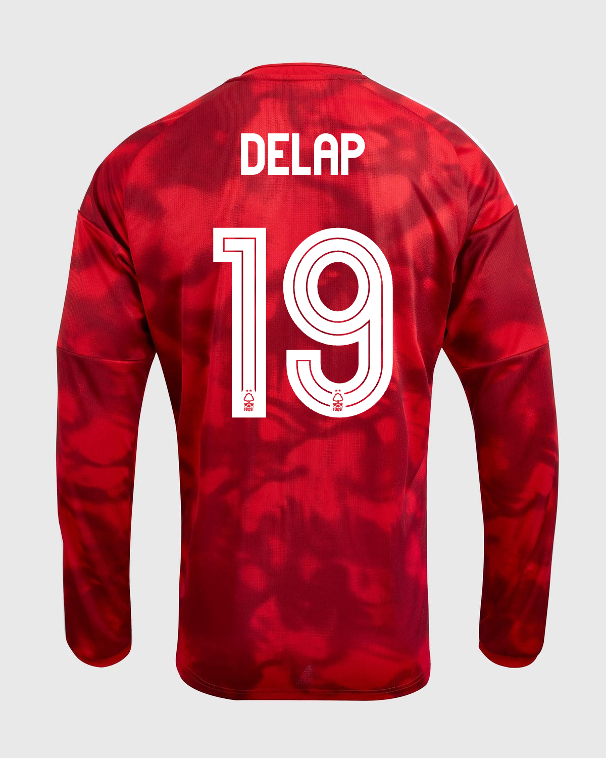NFFC 26/27 Long Sleeve Home Shirt with Delap 19 NFFC Printing